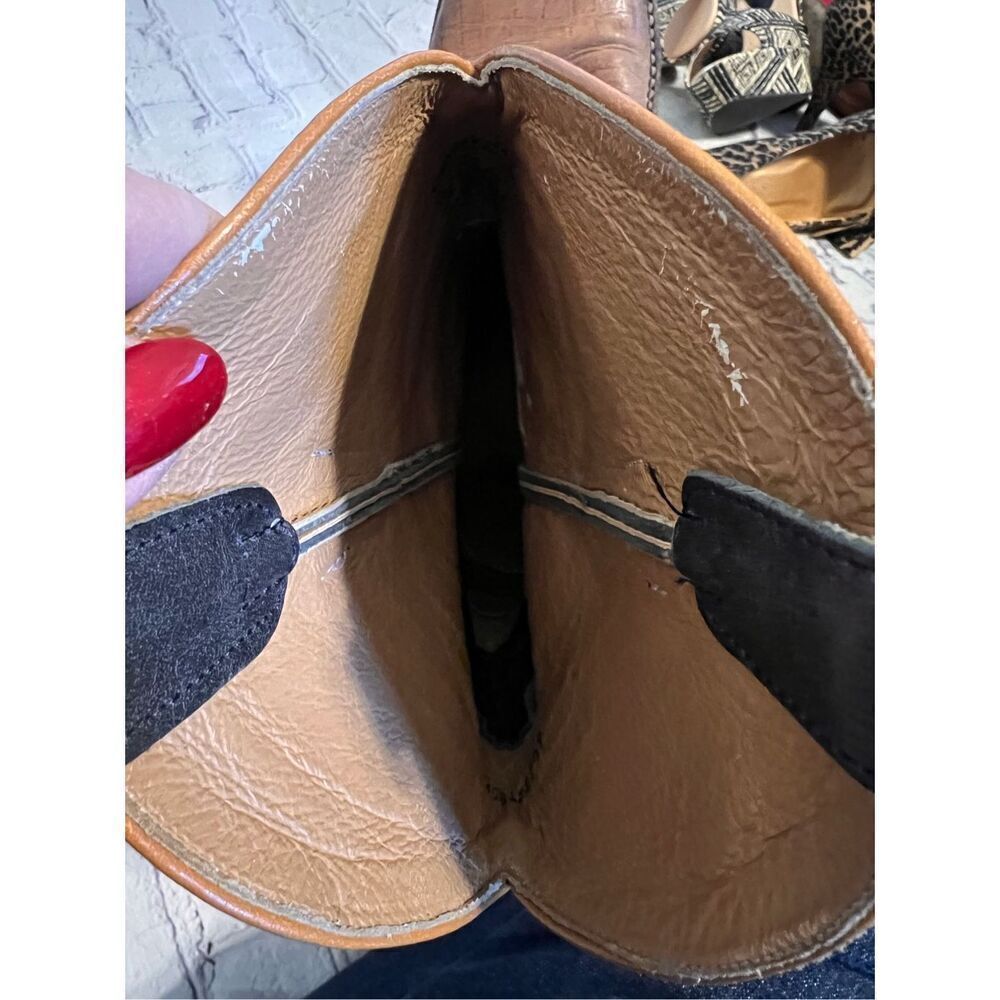 Cody James Size 9D Two Tone Brown Western Boots Cowbo Rodeo Ranch Farm Workwear - Picture 12 of 16